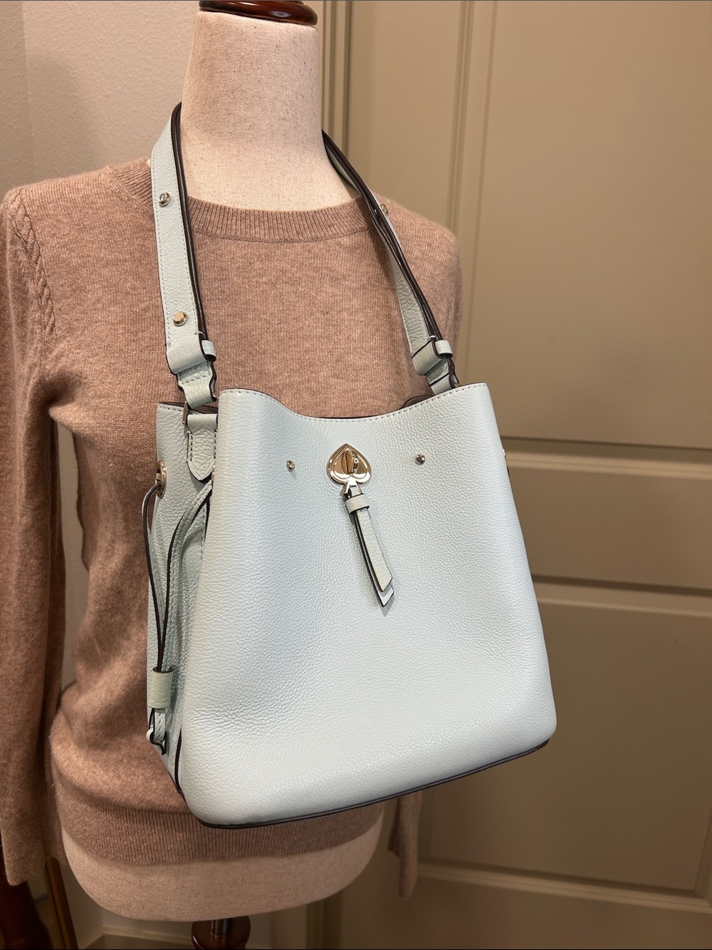 Kate Spade Marti Bucket Bag - Frosted Blue Glow - Picture 3 of 14